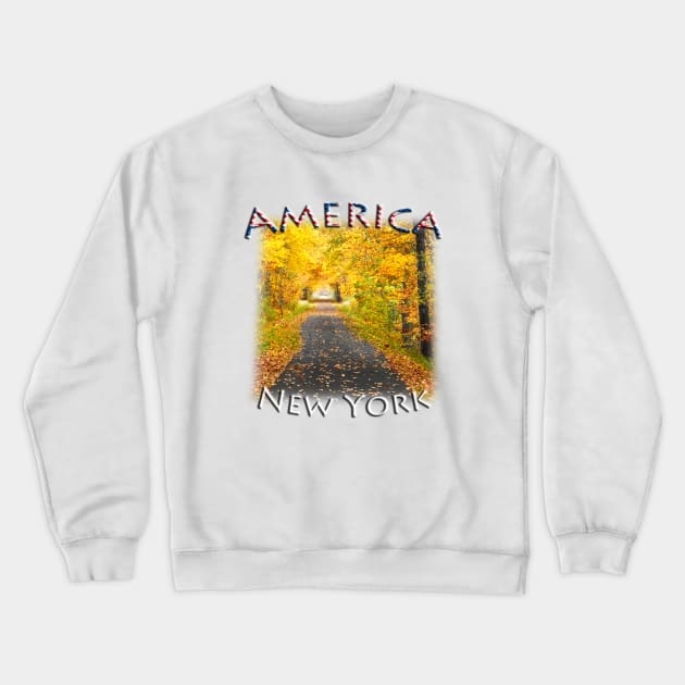 America - New York State fall colours Crewneck Sweatshirt by TouristMerch